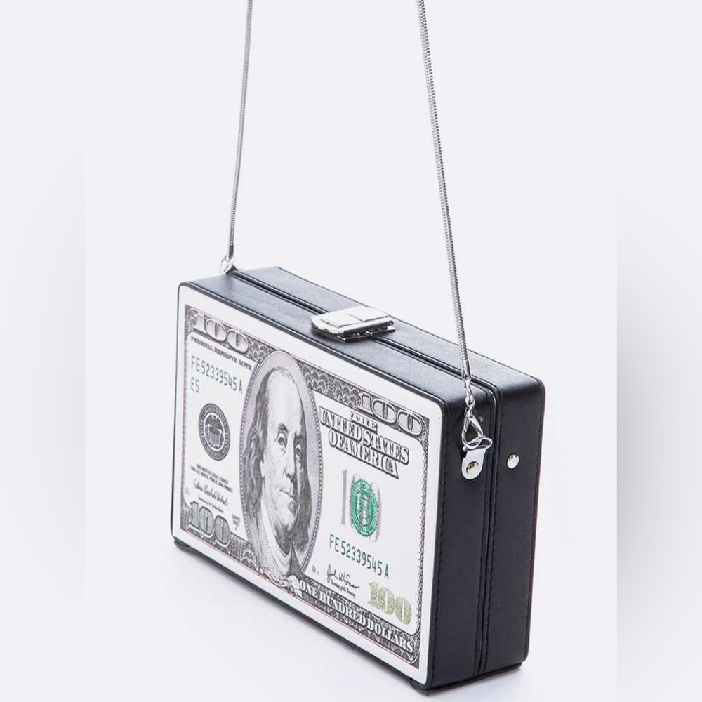 Black “All about the benjamin” Bag